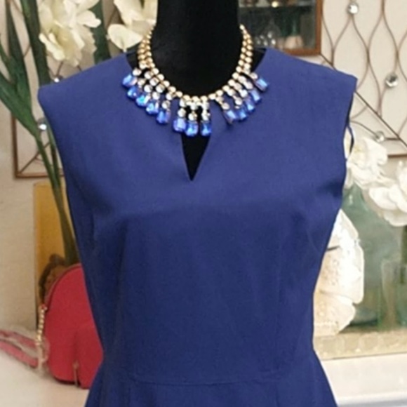 CHELSEA ROSE, CERULEAN FLARE DRESS,  SIZE: 14 - Picture 3 of 10